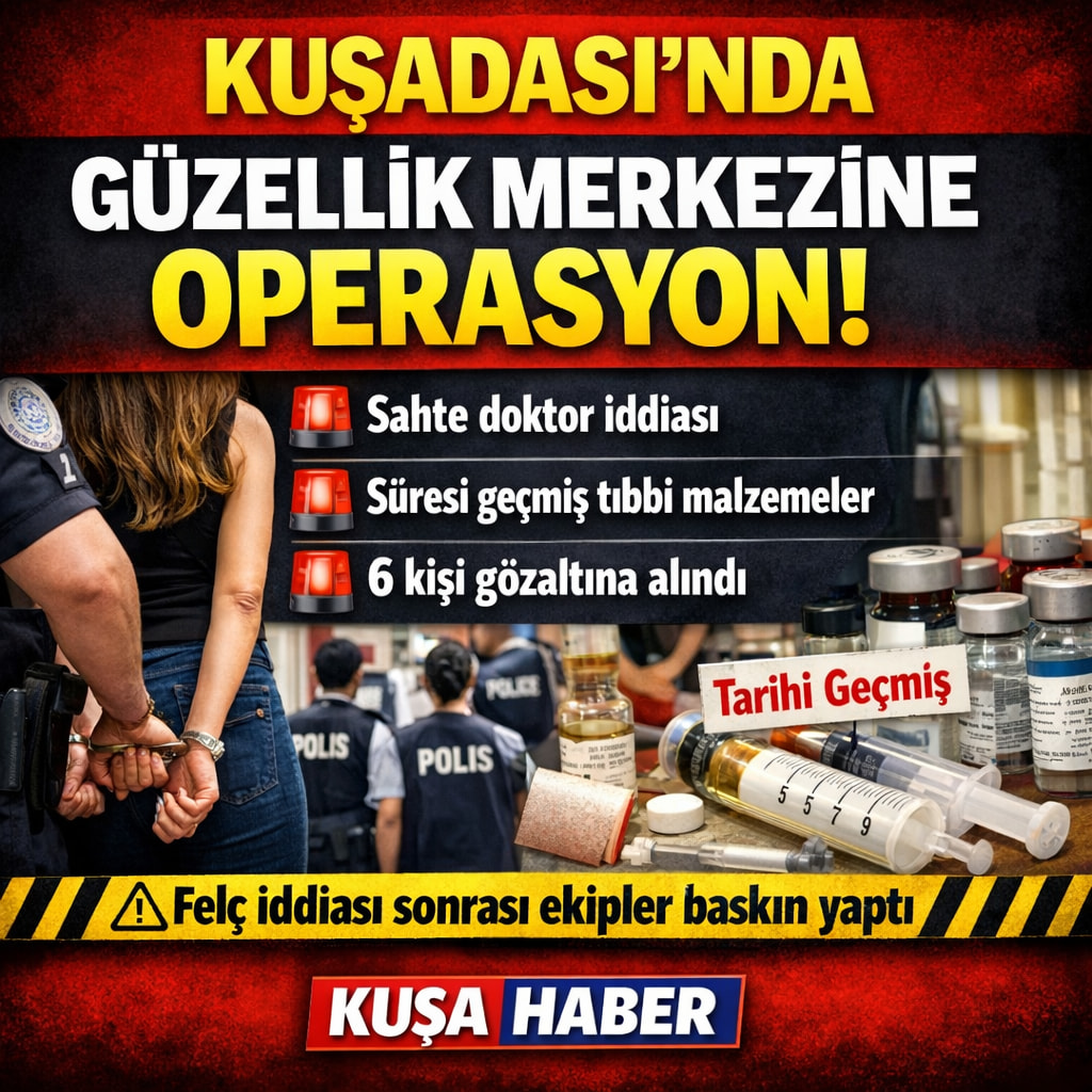 KUŞADASI’NDA “GÜZELLİK MERKEZİ” OPERASYONU