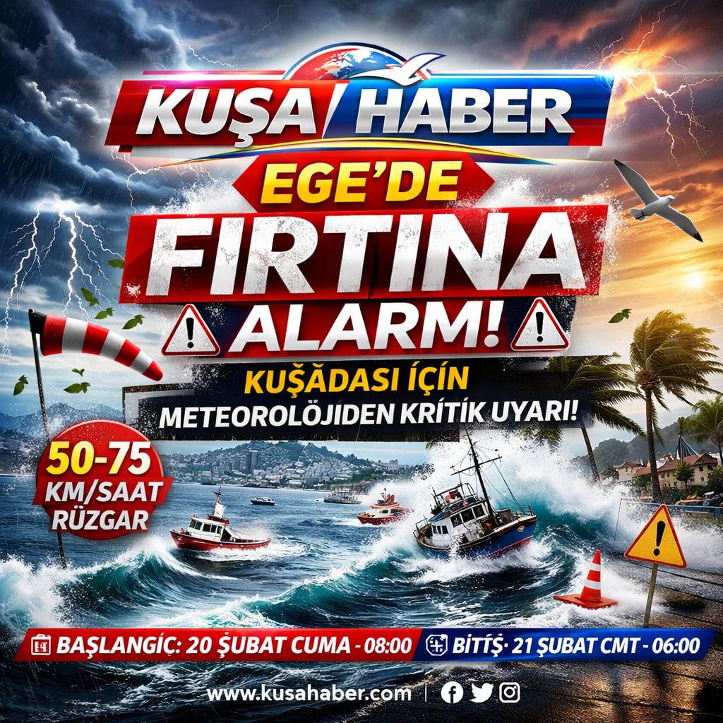 EGE DENİZİ İÇİN FIRTINA UYARISI!!