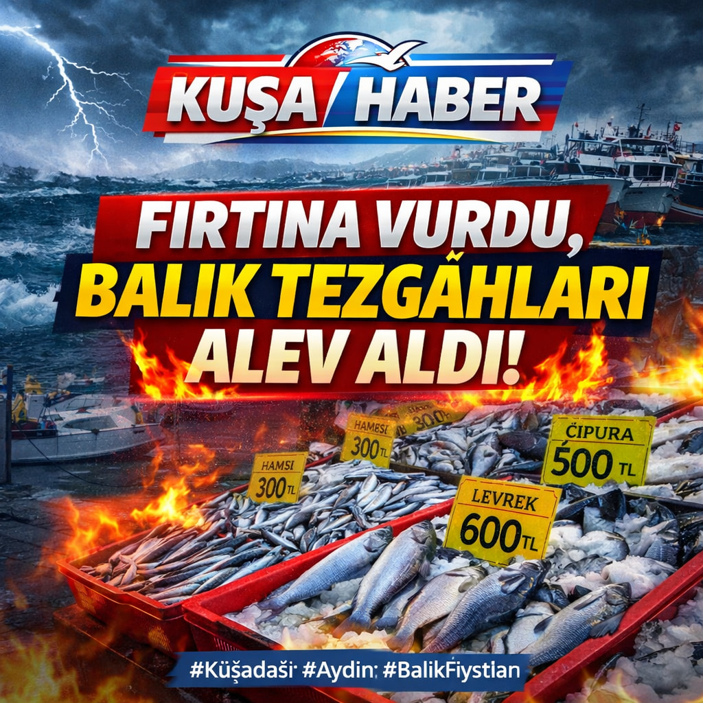 FIRTINA VURDU, BALIK TEZGÂHLARI ALEV ALDI! KUŞADASI VE AYDIN’DA BALIK FİYATLARI REKOR SEVİYEYE ÇIKTI