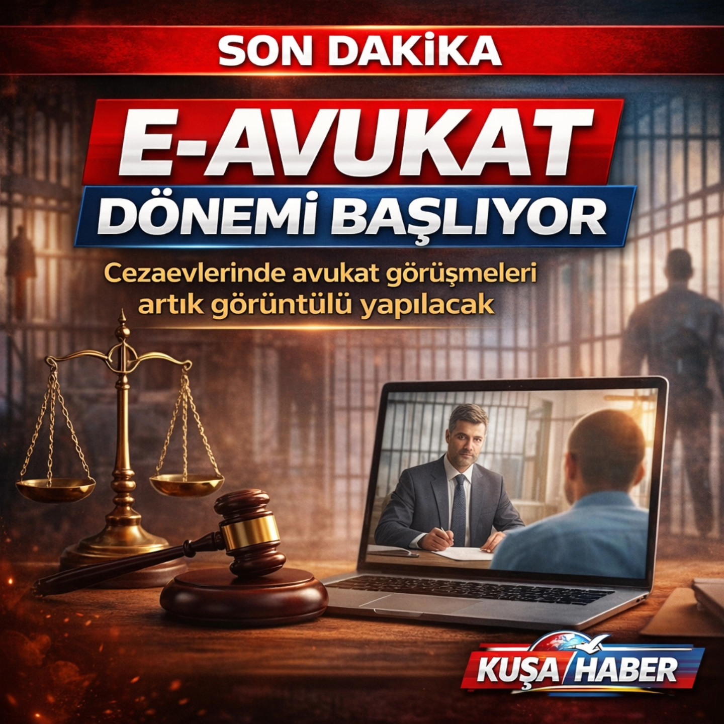 CEZAEVLERİNDE YENİ DÖNEM: “E-AVUKAT” UYGULAMASI BAŞLIYOR