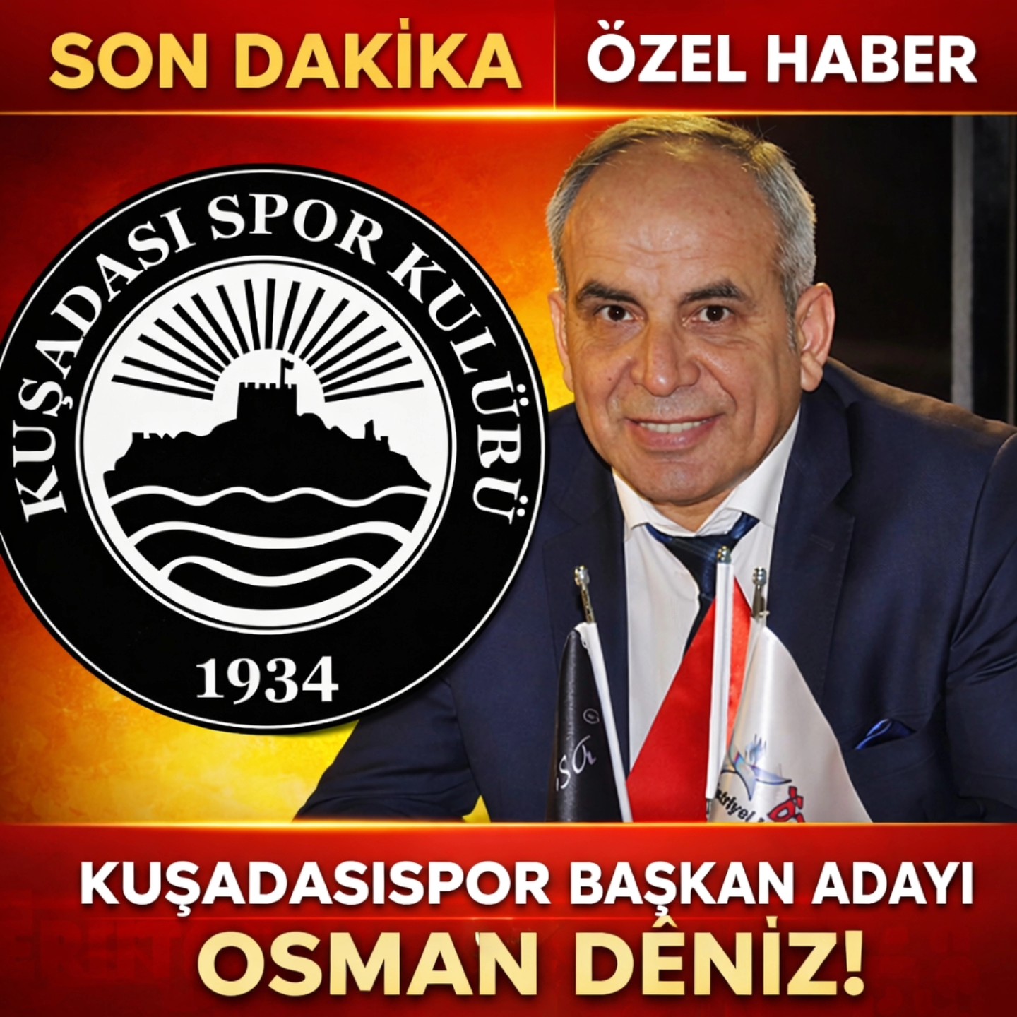 KUŞADASISPOR’DA BAŞKAN ADAYI: OSMAN DENİZ