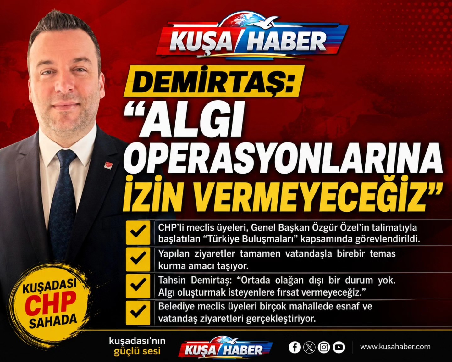 DEMİRTAŞ: “ALGI OPERASYONLARINA İZİN VERMEYECEĞİZ”