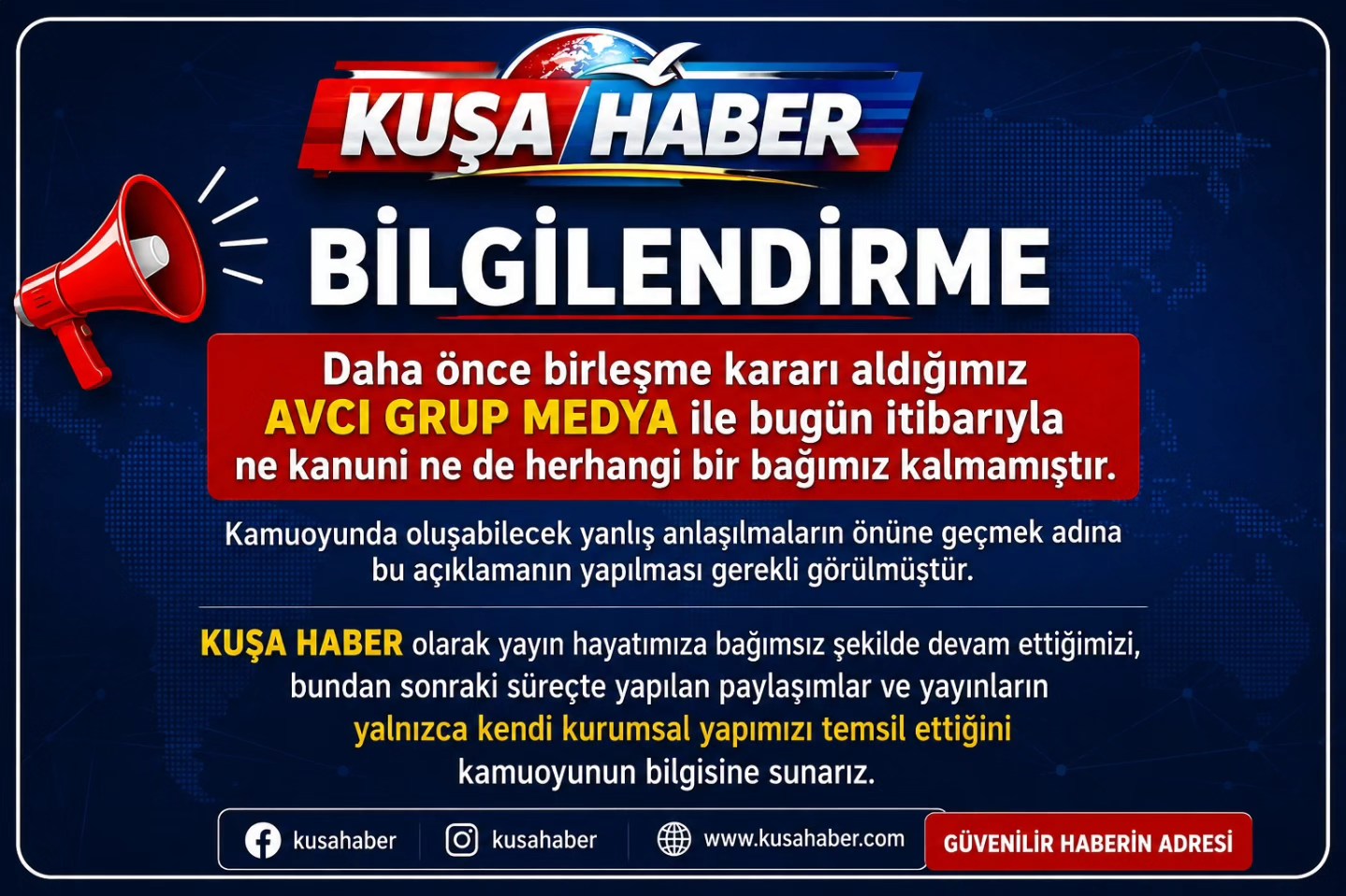 KAMUOYUNA BİLGİLENDİRME
