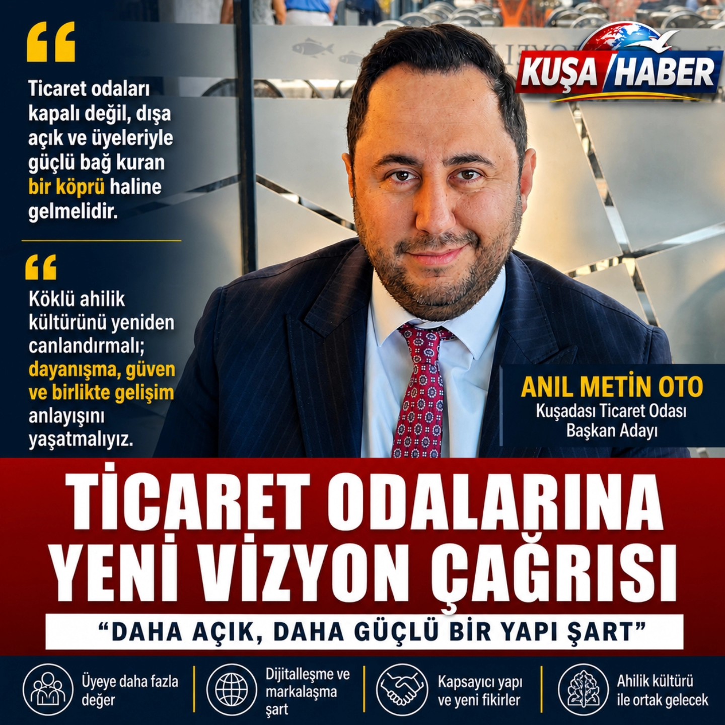 TİCARET ODALARINA “AÇIK VE YENİLİKÇİ” VİZYON ÇAĞRISI