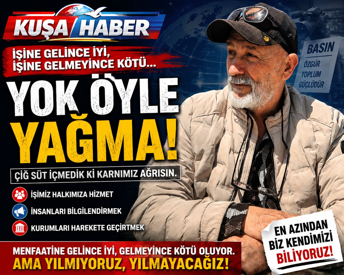 ŞERİF AKARÇEŞME: MENFAATE GÖRE DEĞİL, HALKA GÖRE HABERCİLİK