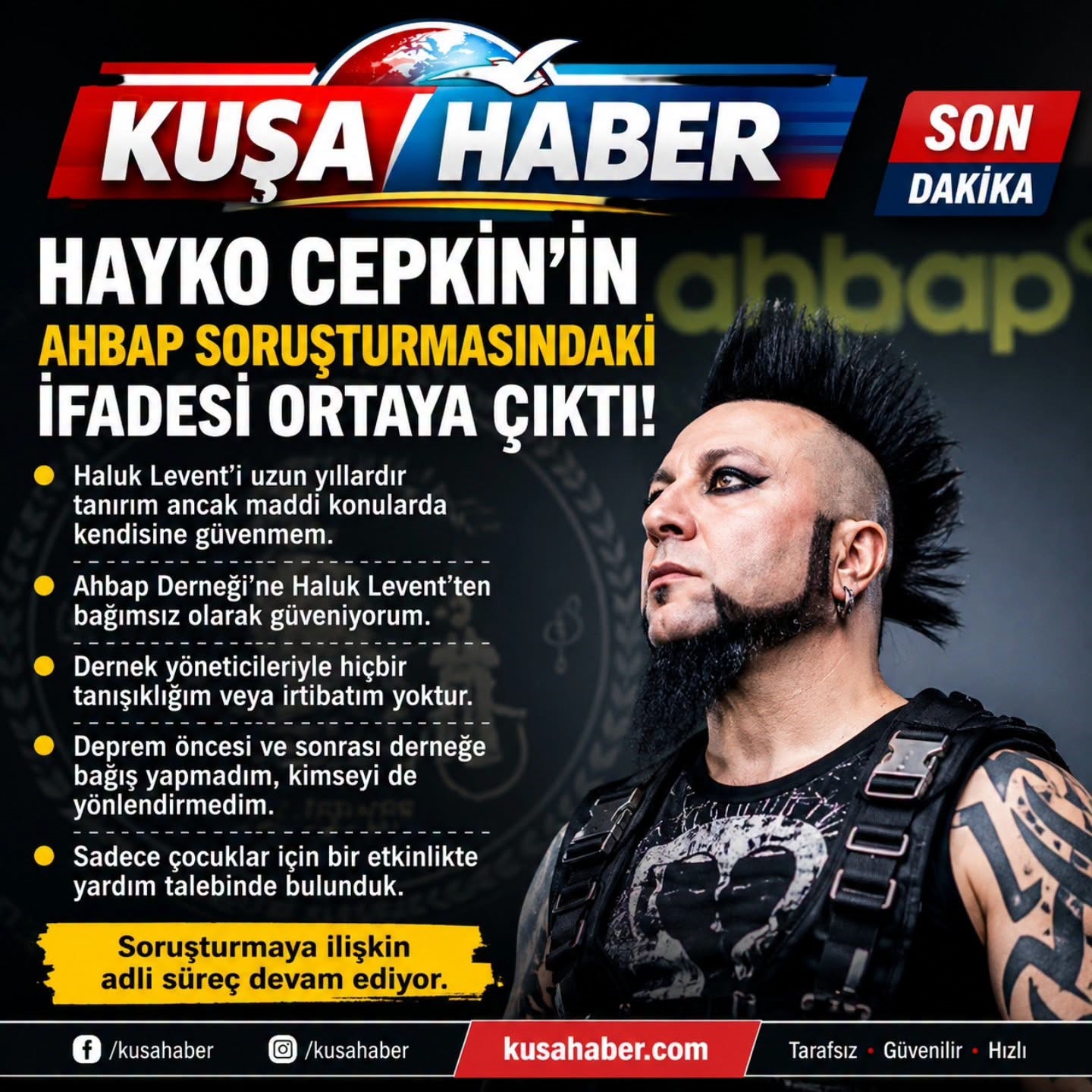 HAYKO CEPKİN’İN AHBAP SORUŞTURMASINDAKİ İFADESİ ORTAYA ÇIKTI
